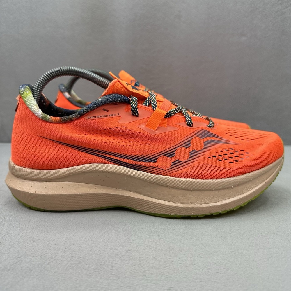 Womens Size 10 Saucony Endorphin Pro 2 Shoes Orange Athletic Running Sneakers
